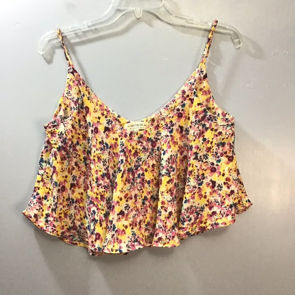🌷Cotton On Floral Cropped Tank Top